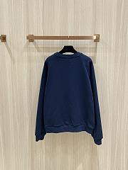 Celine slogan patch sweatshirt dark blue - 3
