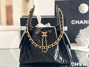 Chanel Mini 25 Hobo Bag Lambskin In Black - 1