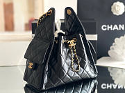 Chanel Mini 25 Hobo Bag Lambskin In Black - 6