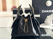 Chanel Mini 25 Hobo Bag Lambskin In Black - 4