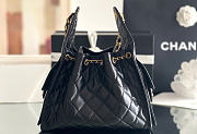 Chanel Mini 25 Hobo Bag Lambskin In Black - 2