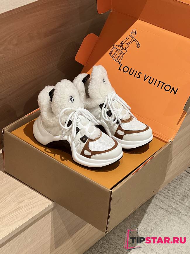 Louis Vuitton V Archlight Lambswool Sneakers - 1