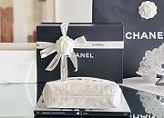 Chanel 22 mini bag Glossy Calfskin & Gold Metal White AS3260 - 3