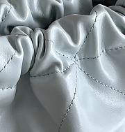 Chanel 22 mini bag Glossy Calfskin & Gold Metal Blue AS3260 - 6