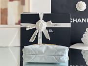 Chanel 22 mini bag Glossy Calfskin & Gold Metal Blue AS3260 - 3
