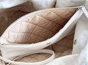 Chanel 22 Handbag Shiny Calfskin & Silver-Tone Metal White AS3261 - 2