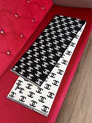 Chanel Book Seal Wool Long Scarf - 1