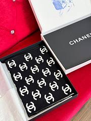 Chanel Book Seal Wool Long Scarf - 5