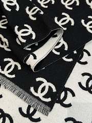 Chanel Book Seal Wool Long Scarf - 4
