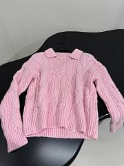 Celine New Wool Blend Polo Shirt Pink - 6