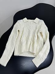 Celine New Wool Blend Polo Shirt Beige - 5