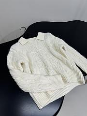 Celine New Wool Blend Polo Shirt Beige - 2