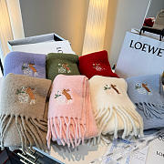 Loewe mohair scarf in purble - 3