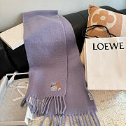 Loewe mohair scarf in purble - 5