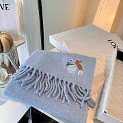 Loewe mohair scarf in blue - 3