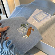 Loewe mohair scarf in blue - 4