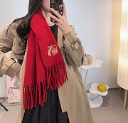 Loewe mohair scarf in red - 1