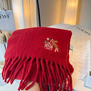 Loewe mohair scarf in red - 3