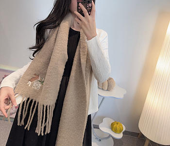 Loewe mohair scarf in dark beige