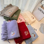 Loewe mohair scarf in dark beige - 3