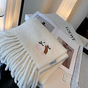 Loewe mohair scarf in white - 5