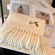 Loewe mohair scarf in white - 3