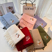 Loewe mohair scarf in white - 2
