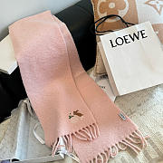 Loewe mohair scarf in pink - 6