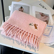 Loewe mohair scarf in pink - 3