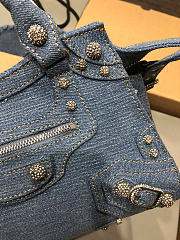 Balenciaga Neo Cagole City Denim Shoulder Bag - 6