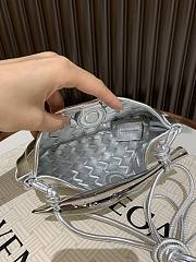 Bottega Veneta Sardine intrecciato metallic leather silver - 5