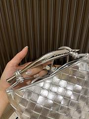 Bottega Veneta Sardine intrecciato metallic leather silver - 3