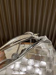 Bottega Veneta Sardine intrecciato metallic leather silver - 4
