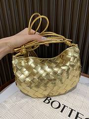 Bottega Veneta Sardine intrecciato metallic leather gold - 1
