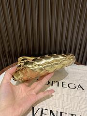 Bottega Veneta Sardine intrecciato metallic leather gold - 5