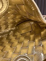 Bottega Veneta Sardine intrecciato metallic leather gold - 3