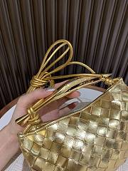 Bottega Veneta Sardine intrecciato metallic leather gold - 2