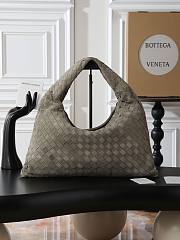 Bottega Veneta Hop Intrecciato suede shoulder bag Cypress - 1
