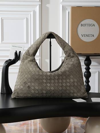 Bottega Veneta Hop Intrecciato suede shoulder bag Cypress