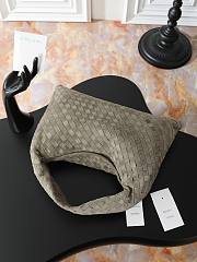 Bottega Veneta Hop Intrecciato suede shoulder bag Cypress - 5