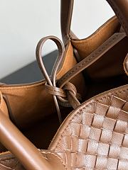 Bottega Veneta Small Pinacoteca silky calfskin tote bag Nocciola/amber - 3