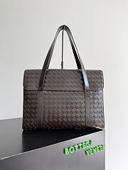 Bottega Veneta Intrecciato Portfolio Flap Briefcase Fondant - 1