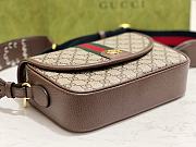 GUCCI OPHIDIA GG SMALL SHOULDER BAG BROWN - 6