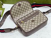 GUCCI OPHIDIA GG SMALL SHOULDER BAG BROWN - 3