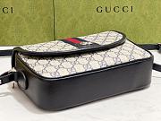 GUCCI OPHIDIA GG SMALL SHOULDER BAG NAVY BLUE - 5