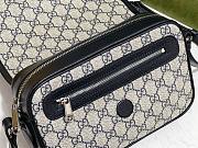 GUCCI OPHIDIA GG SMALL SHOULDER BAG NAVY BLUE - 3