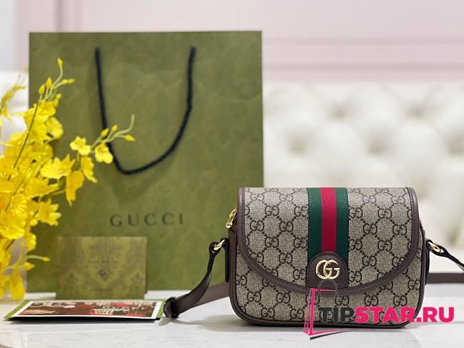 Gucci Ophidia Mini Shoulder Bag Brown - 1
