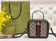 Gucci Ophidia Shoulder Bag Brown Leather Plastic - 1