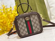 Gucci Ophidia Shoulder Bag Brown Leather Plastic - 6