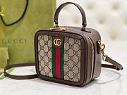 Gucci Ophidia Shoulder Bag Brown Leather Plastic - 3